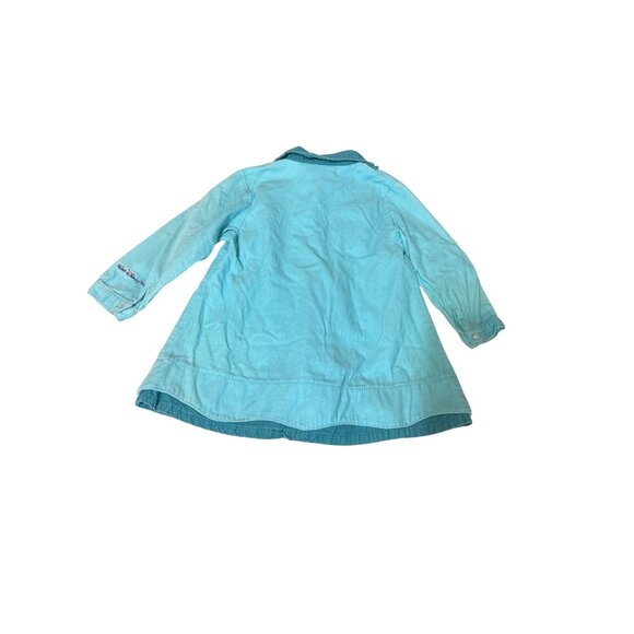 Rare Vintage Walt Disney World Baby Minnie Dress 18 Mos Turquoise Corduroy Grape - Picture 5 of 6